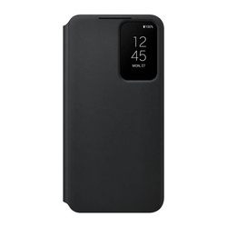 Etui Samsung Smart Clear View Cover Czarny do Galaxy S22 (EF-ZS901CBEGEE)