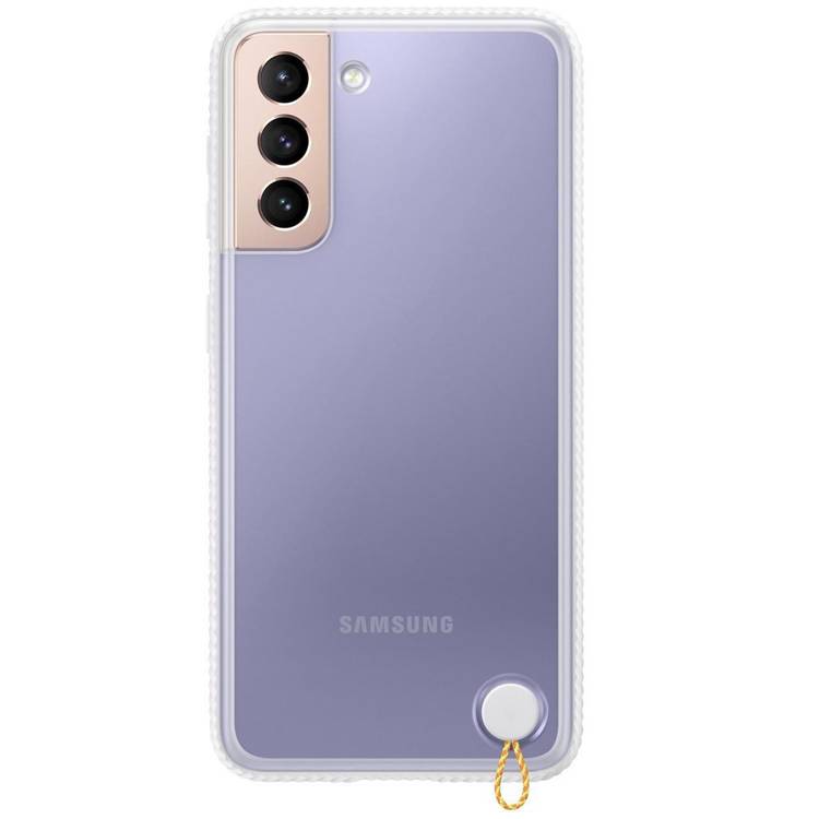 Etui Samsung Hard-Cover Clear Protective Białe do Galaxy S21 (EF-GG991CWEGWW)