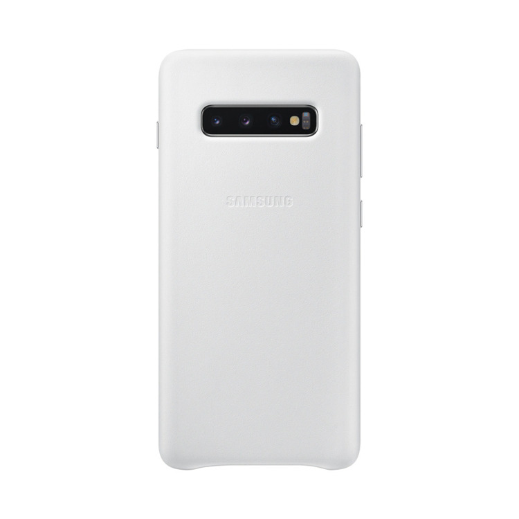 Etui Samsung Leather Cover Biały do Galaxy S10+ (EF-VG975LWEGWW)