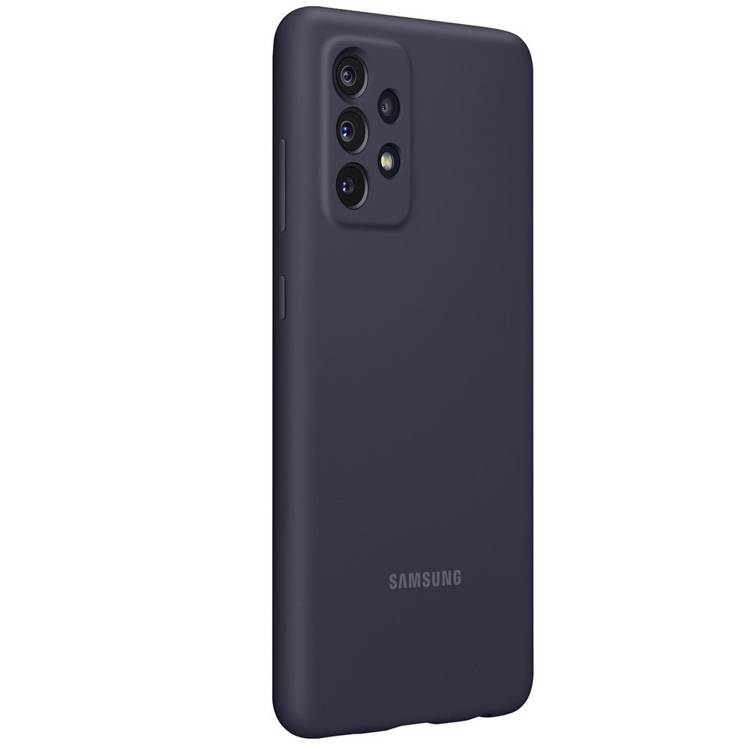Etui Samsung Silicone Cover Czarny do Galaxy A72 (EF-PA725TBEGWW)