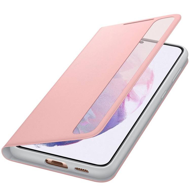 Etui Samsung Smart CLEAR View Cover Różowy do Galaxy S21+ (EF-ZG996CPEGEE)