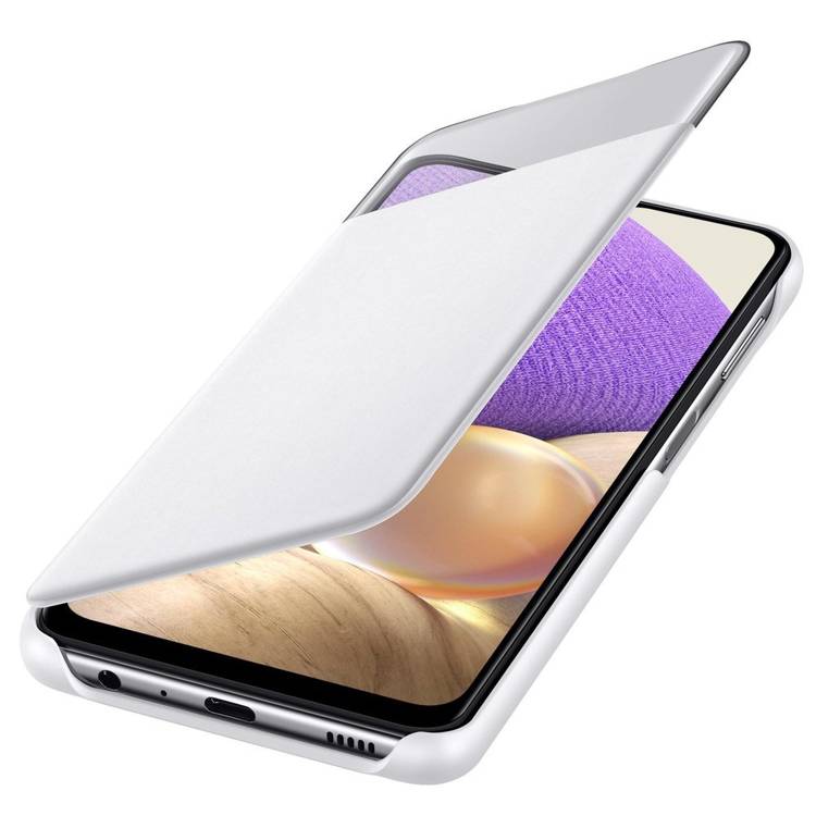 Etui Samsung Smart S View Wallet Cover Białe do Galaxy A32 5G(EF-EA326PWEGEW)