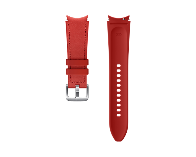 Pasek Samsung Hybrid Leather 20mm M/L Czerwony (ET-SHR89LREGEU)